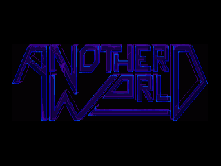 Another World title screen for Amiga